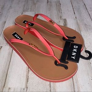 dkny cork flip flops